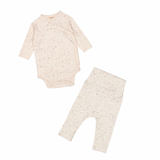 Belita Bodysuit and Leggings Set in Beige Melange