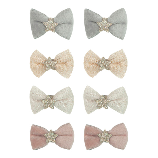 Ballerina Bow Mini Clips