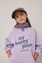 Purple "My Happy Place" Sweatshirt