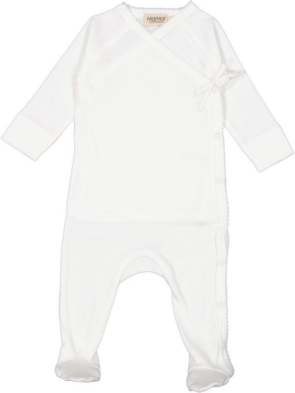 Rubetta Onesie in Cloud White Pointelle