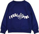 "Feel Fine" Indigo James Sweatshirt