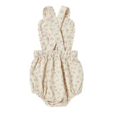 Beige Flowers Romper