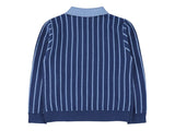 Vincent Denim Stripe Knit Polo