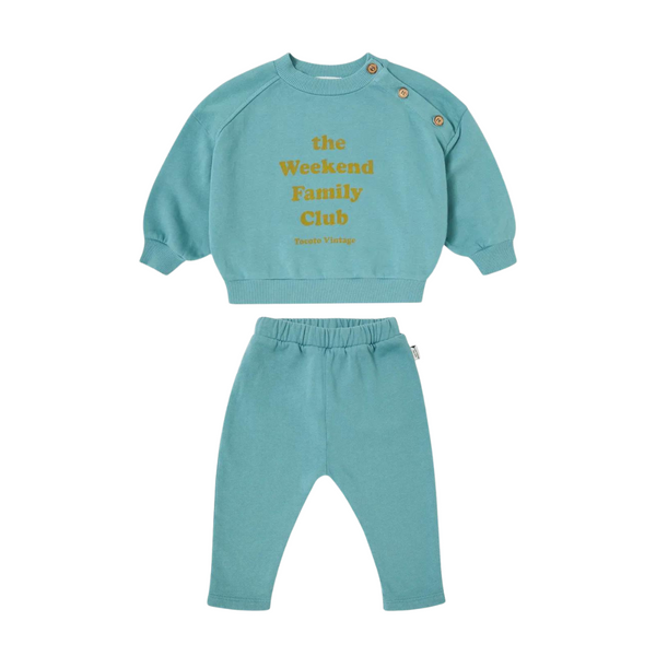 Baby "The Weekend Family Club" Sweatshirt Set