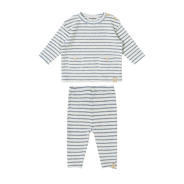 Navy Striped Set