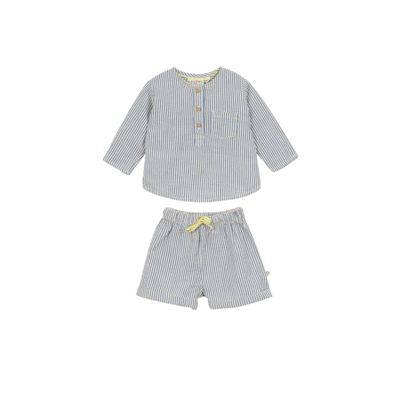 Felix Blue Seersucker Set