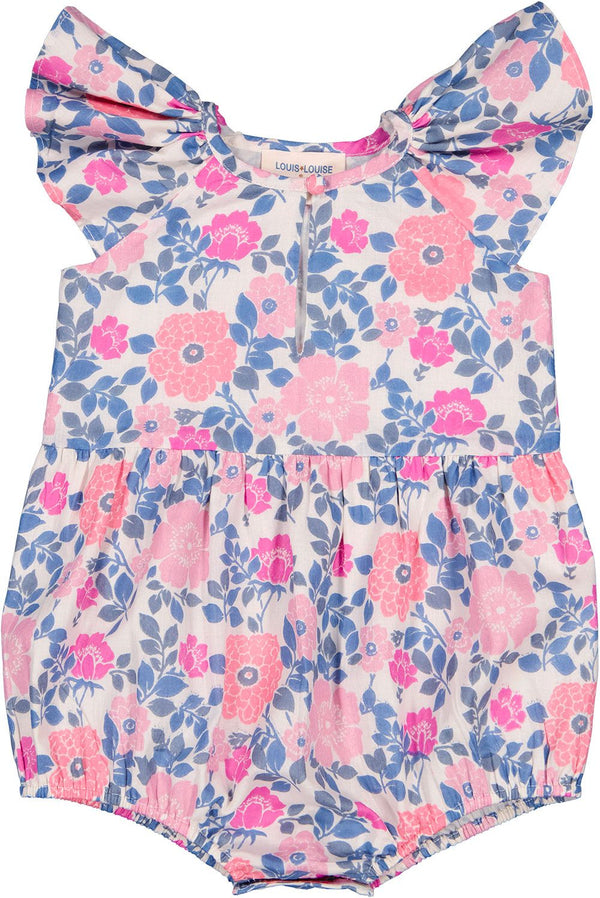 Martina Lilac Vintage Flower Romper