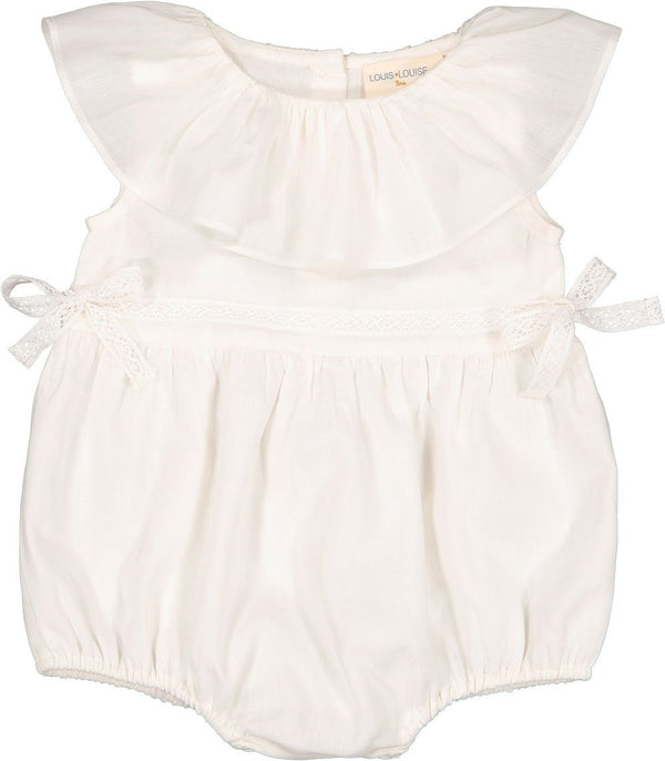 Enchantee White Cotton Romper