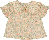 Indie Beige Romantic Flower Blouse and Bloomer Set