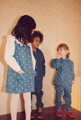 Denim Heart Shirt and Lollo Jumper Set