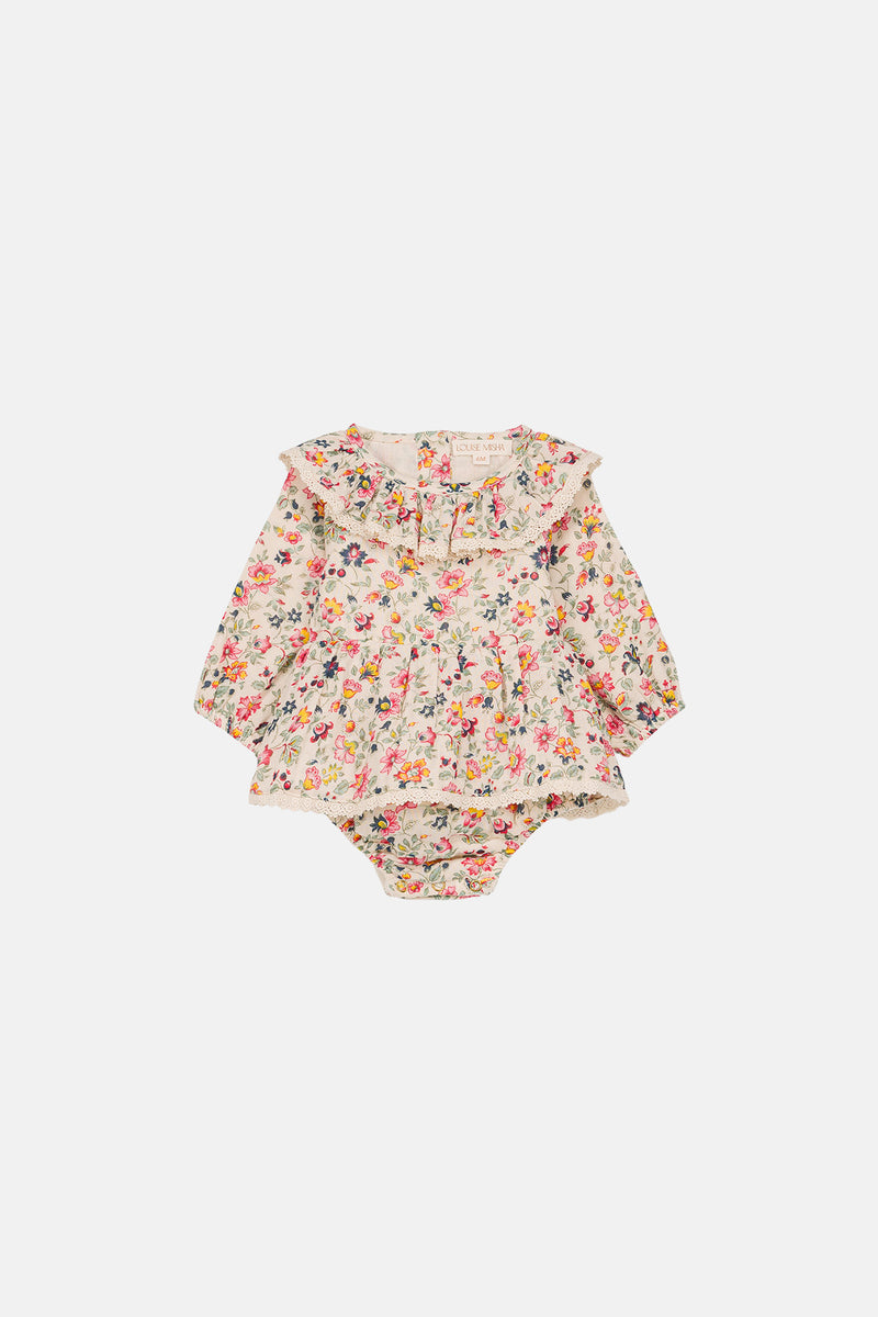 India Cream Wild Flowers Romper