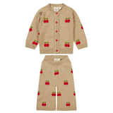 Barbara Cherries Cardigan and Pants Set