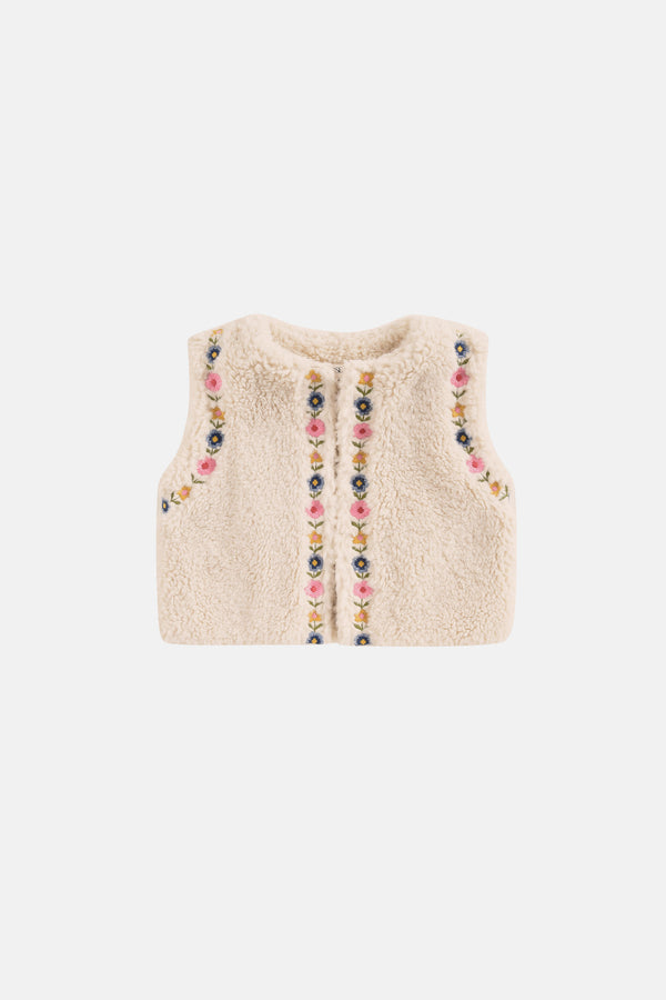 Libra Cream Fur Vest