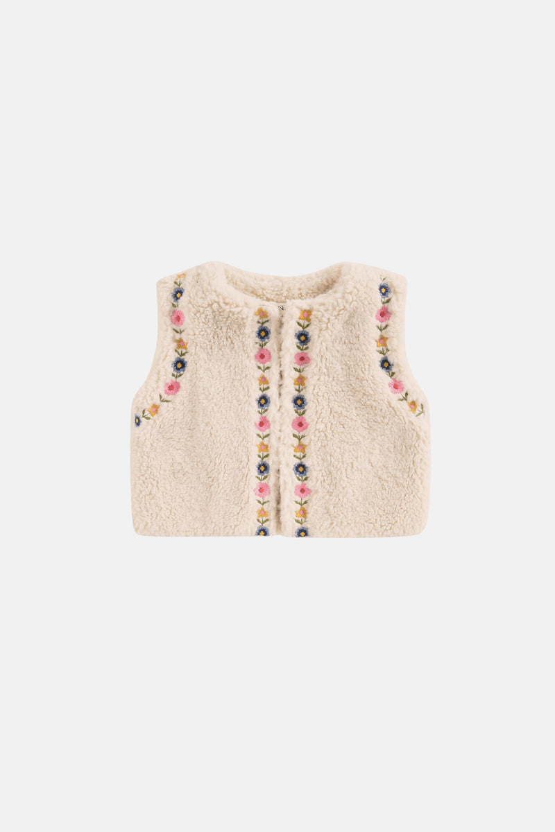 Libra Cream Fur Vest
