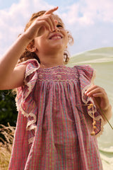 Martine Pink Pomelo Checks Dress