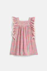 Martine Pink Pomelo Checks Dress