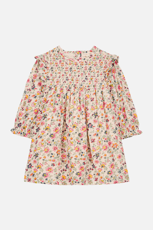 Saralou Cream Wild Flowers Dress