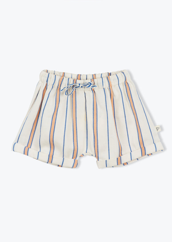 Striped Shorts Baby in Tangerine Blue