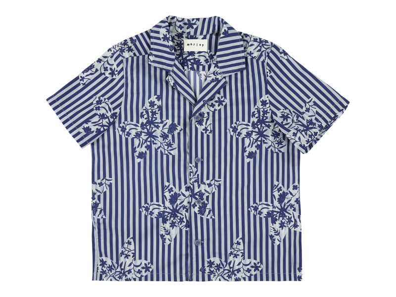 NAVY SAULT FLOWER PRINTED SHIRT