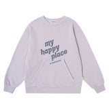 Purple "My Happy Place" Sweatshirt