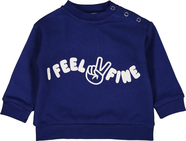 "Feel Fine" Indigo Baby Sweatshirt