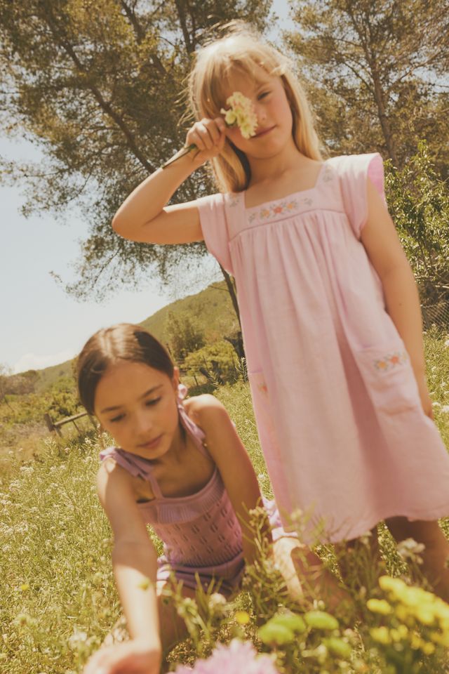 Flower Embroidered Girl Dress