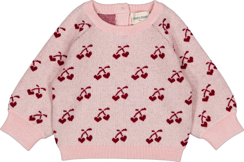 Elia Baby Pink Cherry Sweater