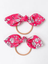 Bunny Hair Ties in Liberty Capel