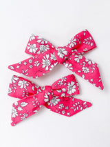 Pigtail Hair Bows in Liberty Capel