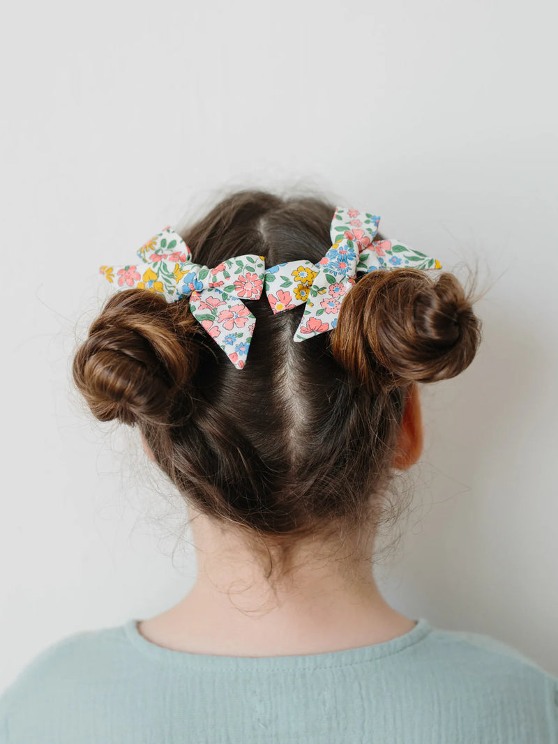 Pigtail Hair Bows in Liberty Annabella