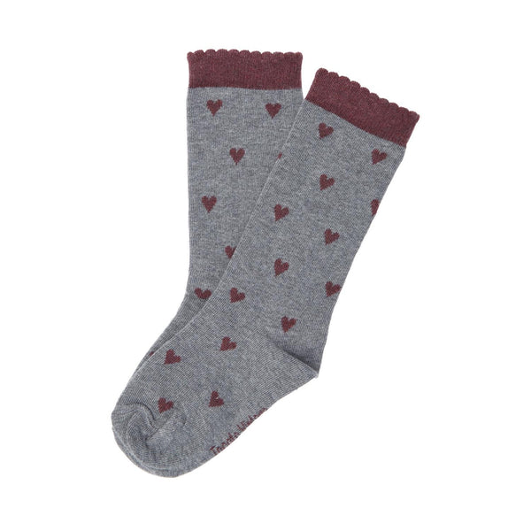 Tocoto Vintage Heart Long Socks