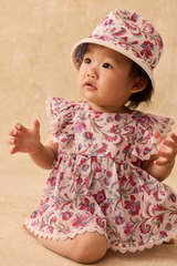 Lena Cream Floral Haven Romper