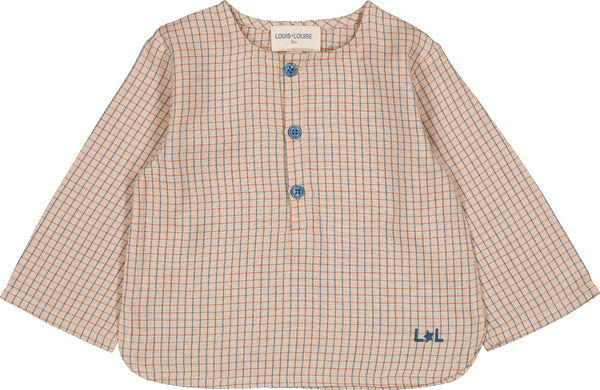 Oncle Baby Beige Twill Check Shirt