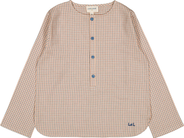 Oncle Boys Beige Twill Check Shirt
