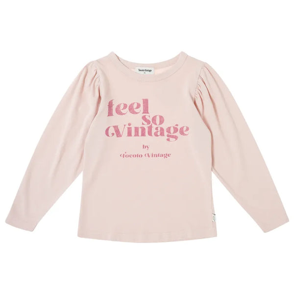 Pink "Feel So Vintage" Longsleeve Tee