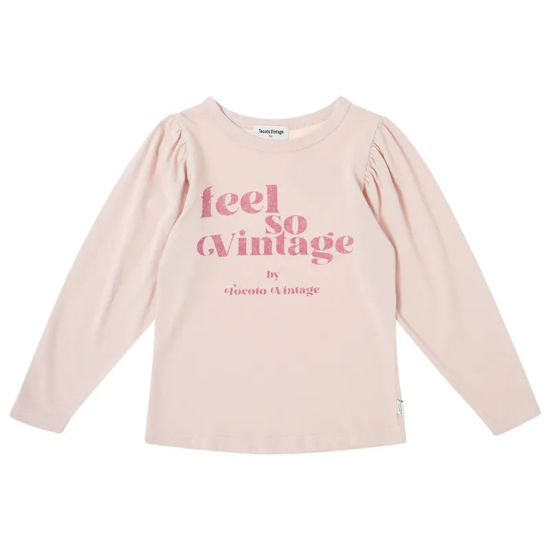 Pink "Feel So Vintage" Longsleeve Tee