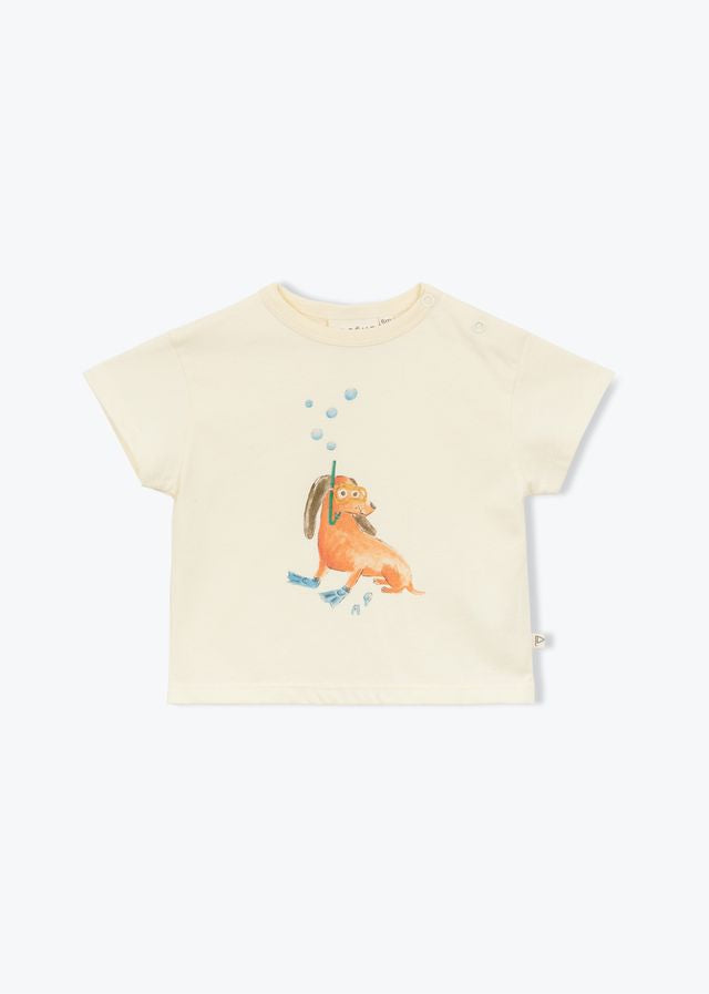 Baby Snorkeling Dog Tshirt