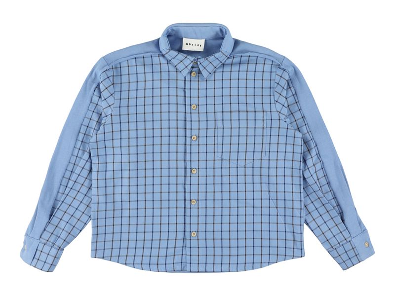 Vadiem Check Shirt Avio Blue