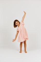 Rose Neon Striped Dress