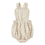 Beige Flowers Romper