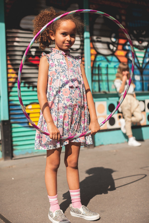 Goa Lilac Vintage Flower Dress