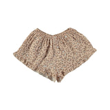 ANIMAL PRINT RUFFLE SHORTS