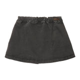 BLACK DENIM MINI SKIRT