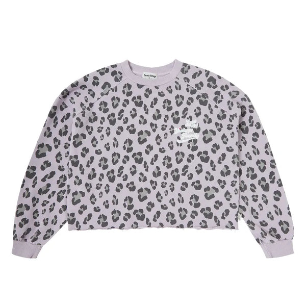 Purple Animal Print Sweatshirt