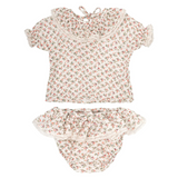 Flowered Blouse and Bloomer Set