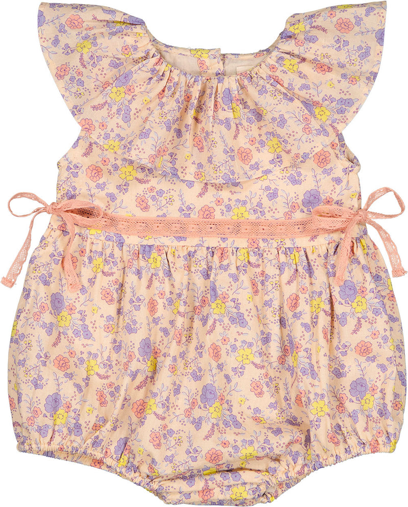 Baby Girl Romper Enchantee in Romantic Flower