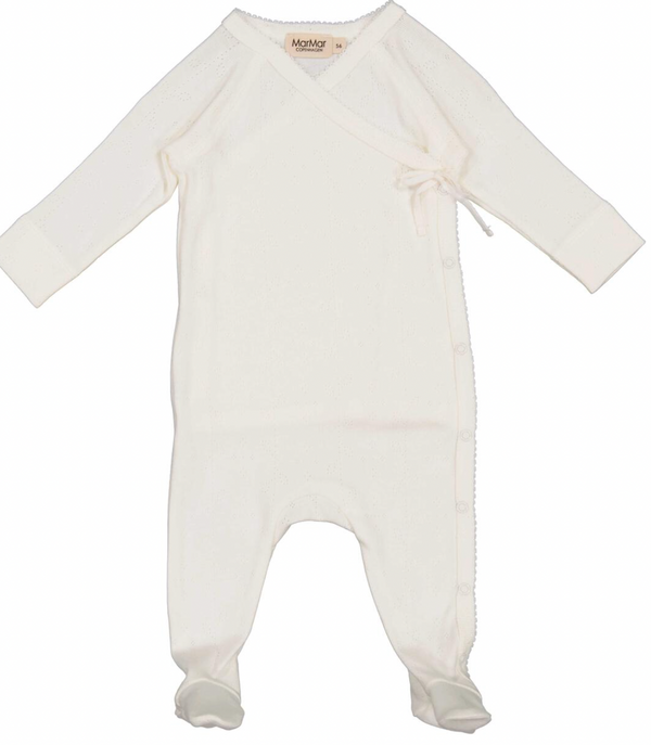 Rubetta Onesie in Off White Pointelle